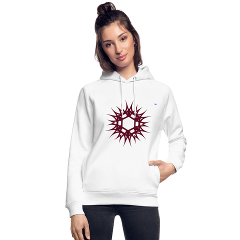 Unisex Organic Hoodie by Stanley & Stella "Tribal" - blanco