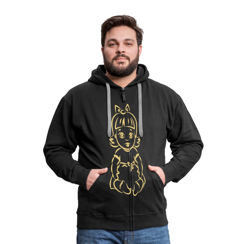 Men's Premium Hooded Jacket "Puppet" - negro