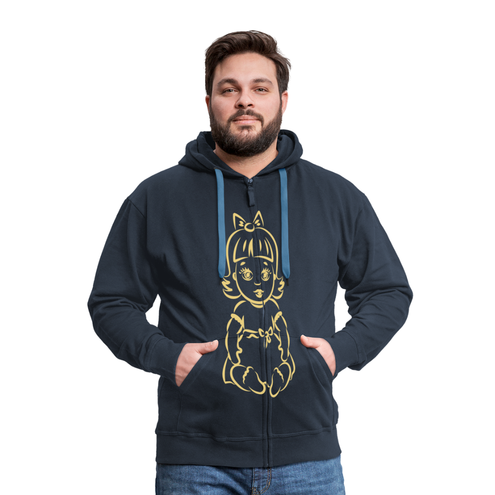 Men's Premium Hooded Jacket "Puppet" - azul marino