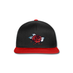 Snapback Cap "Rose" - negro/rojo