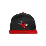 Snapback Cap "Rose" - negro/rojo