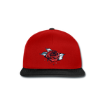 Snapback Cap "Rose" - rojo/negro