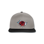 Snapback Cap "Rose" - gris grafito/negro