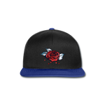 Snapback Cap "Rose" - negro/azul intenso