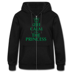 Women's Heavyweight Hooded Jacket"princess" - negro