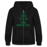 Women's Heavyweight Hooded Jacket"princess" - negro