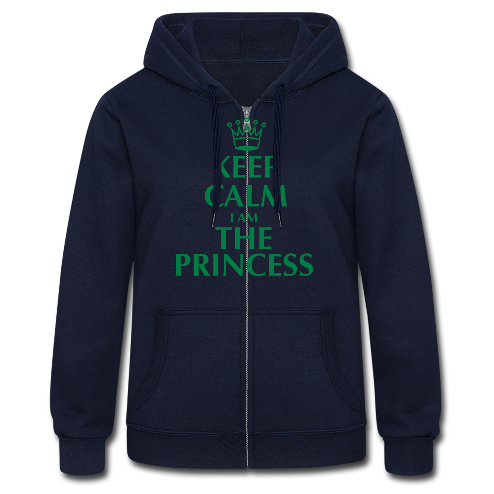 Women's Heavyweight Hooded Jacket"princess" - azul marino