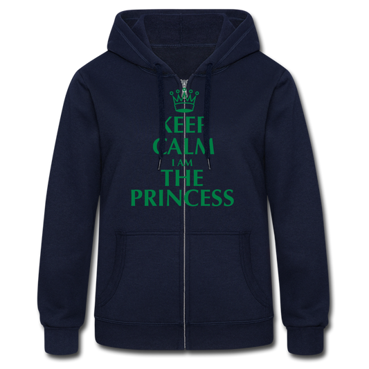 Women's Heavyweight Hooded Jacket"princess" - azul marino