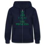 Women's Heavyweight Hooded Jacket"princess" - azul marino