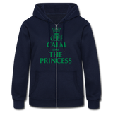 Women's Heavyweight Hooded Jacket"princess" - azul marino