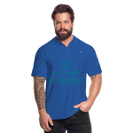 Men's Polo Shirt "sie ist die braut" - azul intenso