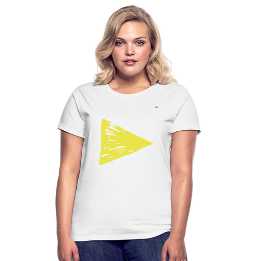 Women's T-Shirt "arrow" - blanco
