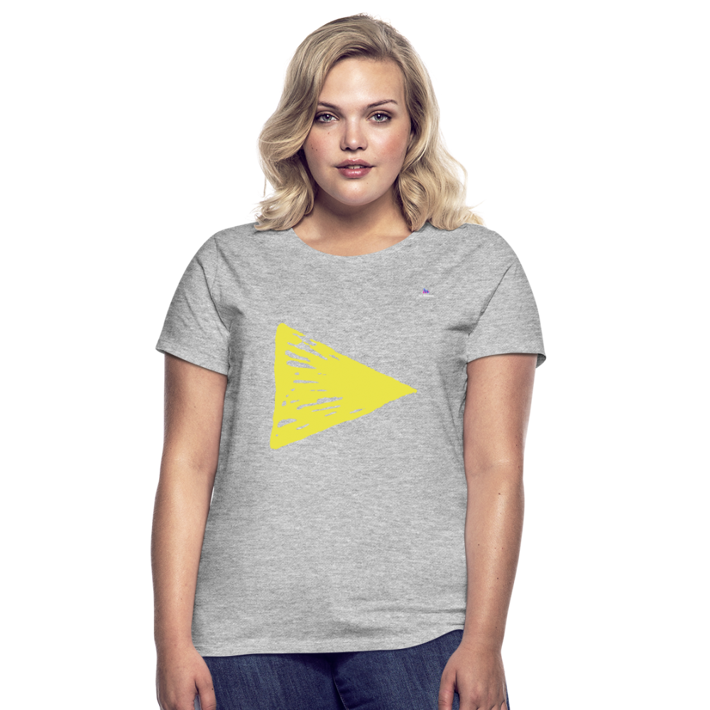 Women's T-Shirt "arrow" - gris jaspeado