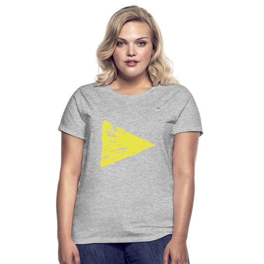 Women's T-Shirt "arrow" - gris jaspeado