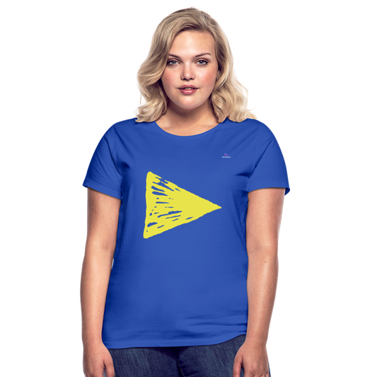 Women's T-Shirt "arrow" - azul royal