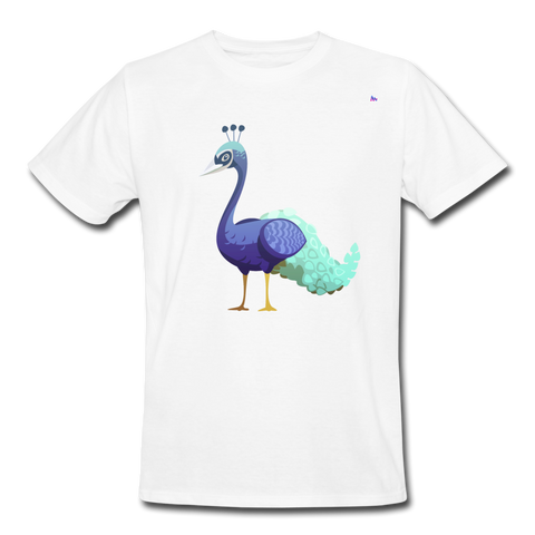 Men's Workwear T-Shirt "peacock" - blanco