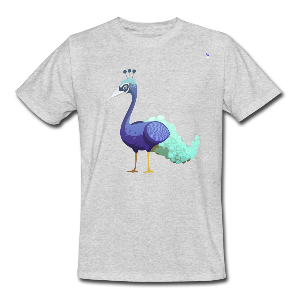 Men's Workwear T-Shirt "peacock" - gris jaspeado