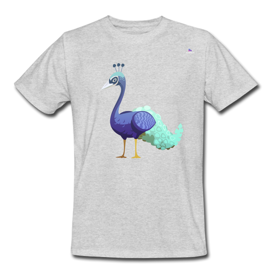 Men's Workwear T-Shirt "peacock" - gris jaspeado