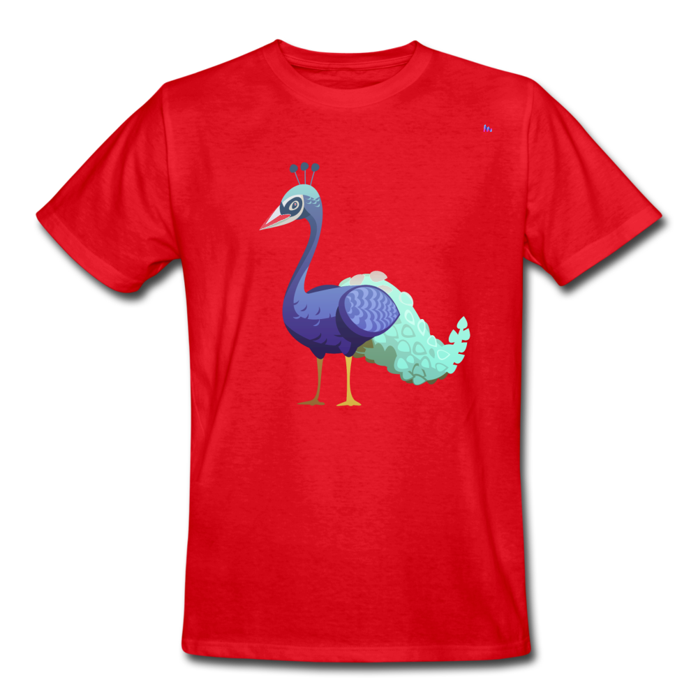 Men's Workwear T-Shirt "peacock" - rojo