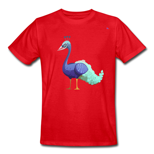 Men's Workwear T-Shirt "peacock" - rojo