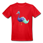 Men's Workwear T-Shirt "peacock" - rojo