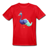 Men's Workwear T-Shirt "peacock" - rojo