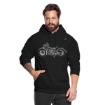 Unisex Hoodie "motorbike" - negro