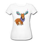 Women's Organic T-Shirt by Stanley & Stella "moose" - blanco