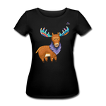 Women's Organic T-Shirt by Stanley & Stella "moose" - negro