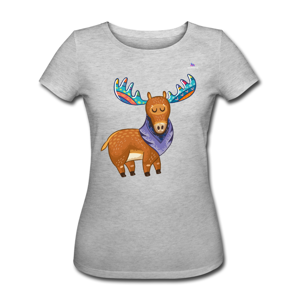 Women's Organic T-Shirt by Stanley & Stella "moose" - gris jaspeado