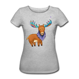 Women's Organic T-Shirt by Stanley & Stella "moose" - gris jaspeado