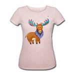 Women's Organic T-Shirt by Stanley & Stella "moose" - rosa crema jaspeado