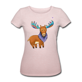 Women's Organic T-Shirt by Stanley & Stella "moose" - rosa crema jaspeado