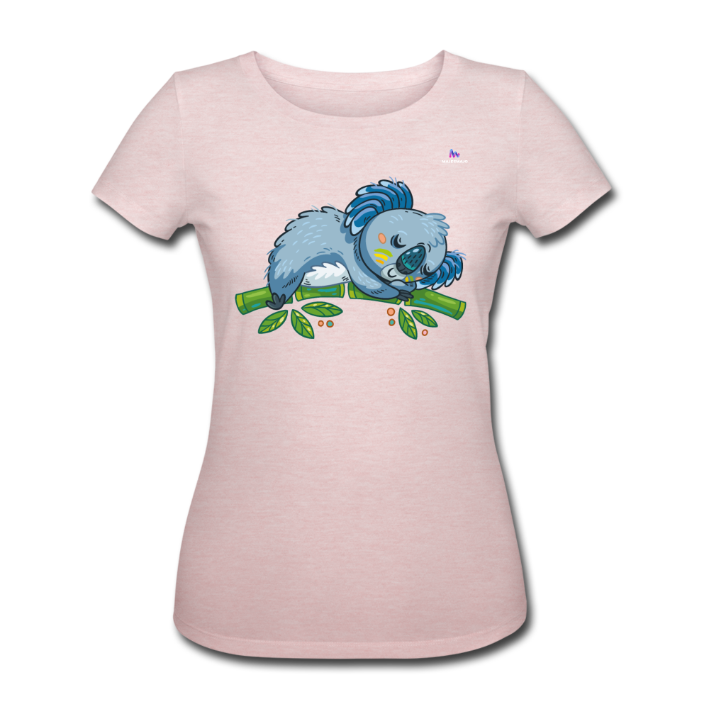 Women's Organic T-Shirt by Stanley & Stella "koala" - rosa crema jaspeado