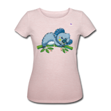 Women's Organic T-Shirt by Stanley & Stella "koala" - rosa crema jaspeado