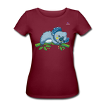 Women's Organic T-Shirt by Stanley & Stella "koala" - rojo burdeos