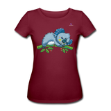 Women's Organic T-Shirt by Stanley & Stella "koala" - rojo burdeos