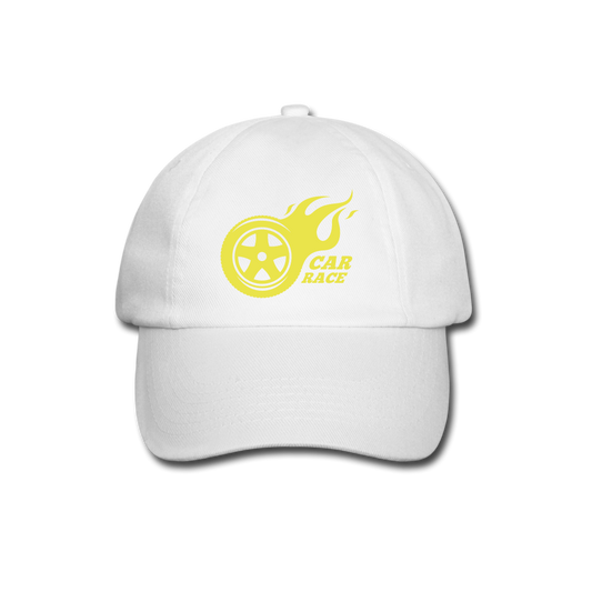 Baseball Cap "car race" - blanco/blanco