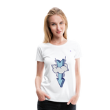 Women's Premium T-Shirt "Arrow comic style" - blanco