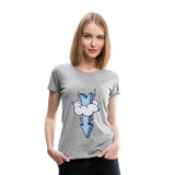 Women's Premium T-Shirt "Arrow comic style" - gris jaspeado