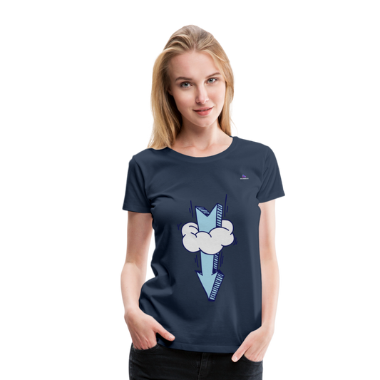 Women's Premium T-Shirt "Arrow comic style" - azul marino