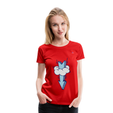 Women's Premium T-Shirt "Arrow comic style" - rojo