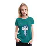 Women's Premium T-Shirt "Arrow comic style" - azul océano