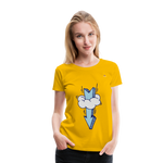 Women's Premium T-Shirt "Arrow comic style" - amarillo sol