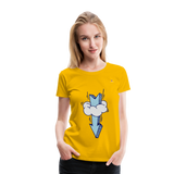 Women's Premium T-Shirt "Arrow comic style" - amarillo sol