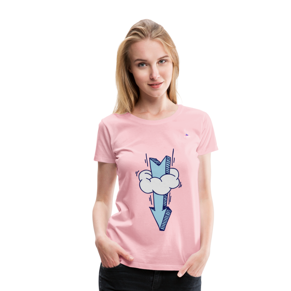 Women's Premium T-Shirt "Arrow comic style" - rosa claro