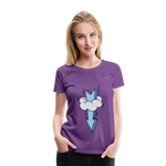 Women's Premium T-Shirt "Arrow comic style" - púrpura