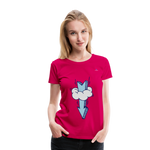 Women's Premium T-Shirt "Arrow comic style" - rosado oscuro