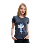 Women's Premium T-Shirt "Arrow comic style" - azul jaspeado