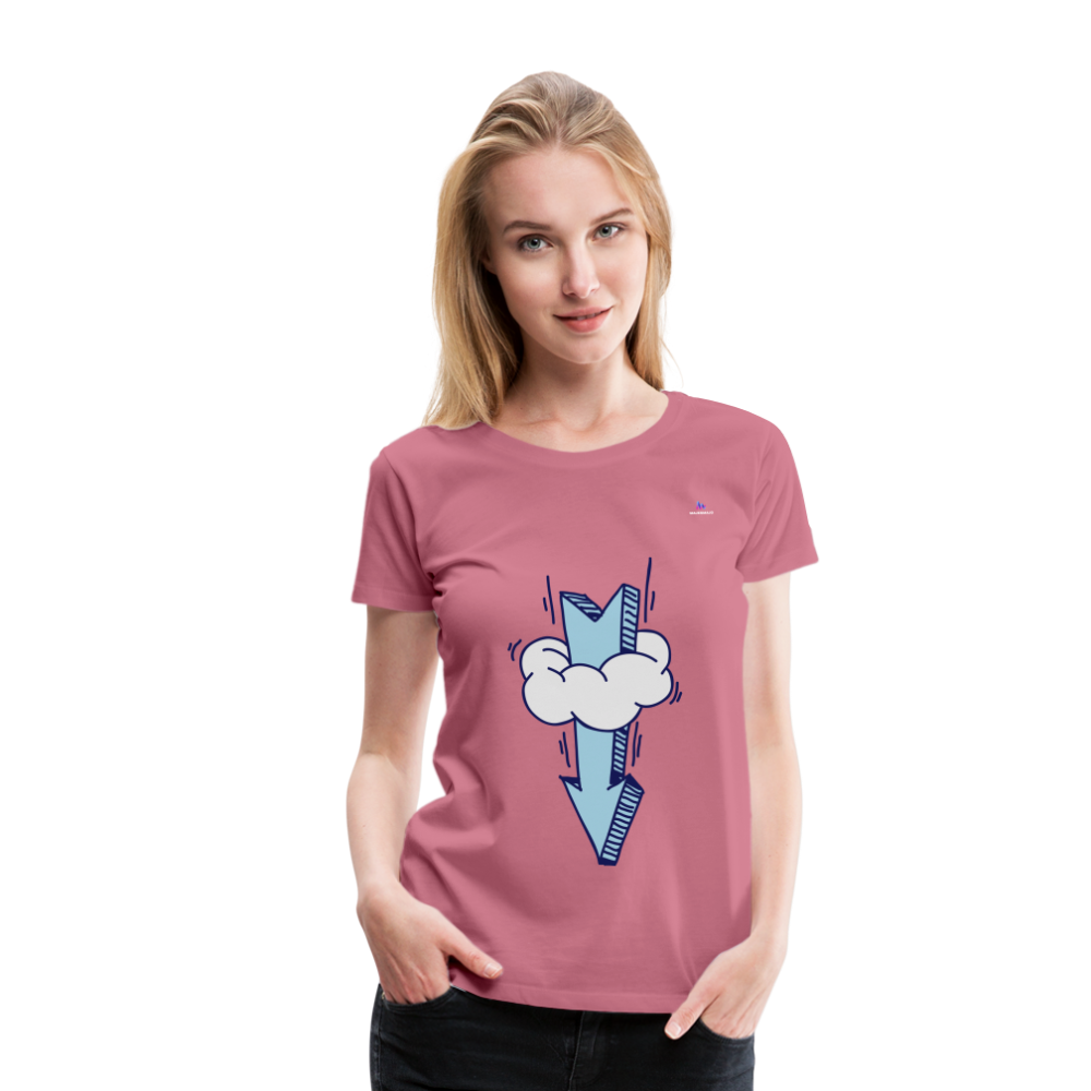 Women's Premium T-Shirt "Arrow comic style" - malva